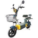 Велосипед з електромотором SPARK VOLT 14`` 48V/400W/12Ah синій з жовтим